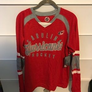 carolina hurricanes hockey long sleeve tee